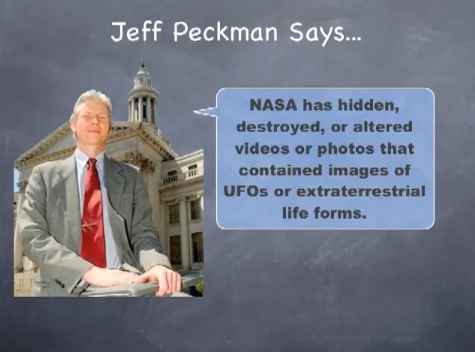 Claims from Jeff Peckman in support of the Denver Extraterrestrial Affairs Commission